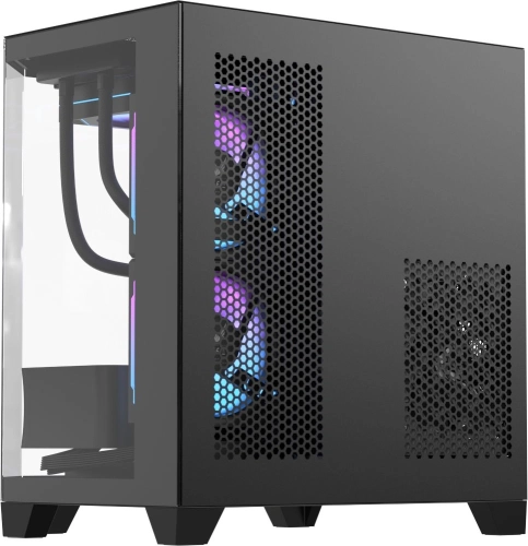 Корпус Formula Crystal Z6M Floe черный без БП mATX 4x120mm 2xUSB3.0 audio bott PSU (CRYSTAL Z6M FLOE BLACK) фото 2