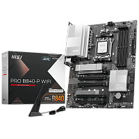 Материнская плата MSI PRO B840-P WIFI ,B840,AM5,4DDR5,5PCI-Ex16,2M.2,4SATA3,2USB10G(1A+1C),5USB5G