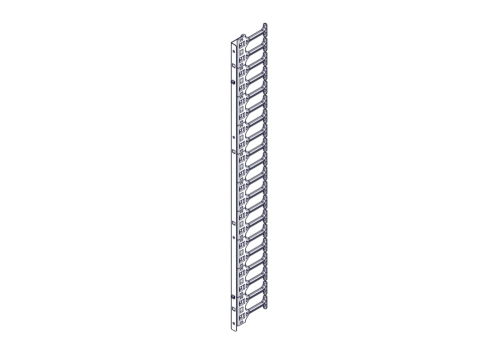 Вертикальный кабельный организатор Systeme Electric, серия Excelente, 42U, пластиковые пальцы, однорядный, на две стороны (ET7717)