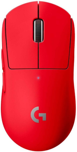 Мышь Logitech G PRO X SUPERLIGHT красный оптическая (25600dpi) беспроводная USB (4but) (910-005959)