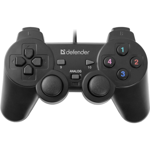 Defender Проводной геймпад Omega USB, 12 кнопок, 2 стика (64247)
