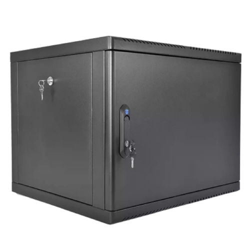 ЦМО Шкаф телекоммуникационный настенный разборный 9U (600 x 650) съемные стенки, дверь стекло, цвет черный (ШРН-М-9.650-9005)