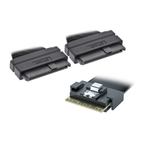 Кабель Supermicro CBL-SAST-1231LP-85 SlimlineLP x8 (STR) to 2x SFF 8639,2x4,PH4.2,35/ 35/ 30/ 3