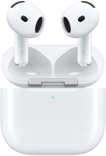Гарнитура вкладыши Apple A3055,A3056,A3059 AirPods 4 ANC белый беспроводные bluetooth в ушной раковине (MXP93LL/ A) (MXP93LL/A)