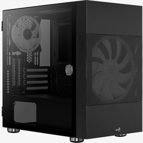 Корпус Aerocool Atomic-G-BK-v1 черный без БП mATX 2x120mm 2x140mm 2xUSB3.0 audio bott PSU фото 2