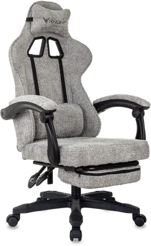 Кресло игровое Knight Lord/ F серый Camby 82 крестов. пластик подст.для ног (KNIGHT LORD/F GR)