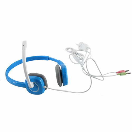 Гарнитура Headset Logitech H150, Wired, Stereo, 20 - 20000 Гц, jack 3.5 mm, Sky blue (981-000368) фото 2