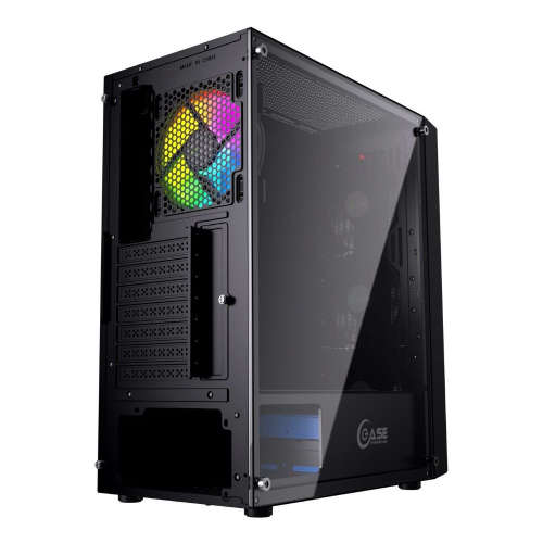 Powercase CMIEB-F4S Корпус Mistral Evo, Tempered Glass, 1x 120mm PWM ARGB fan + ARGB Strip + 3x 120mm PWM non LED fan, чёрный, ATX (CMIEB-F4S) фото 6
