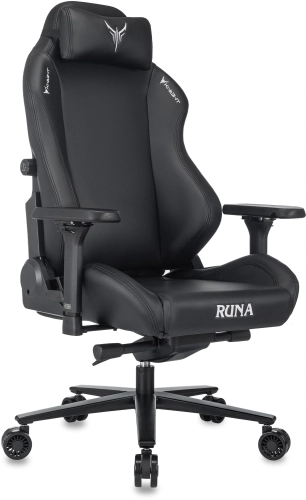 Кресло игровое Knight Runa черный экокожа крестов. металл (KNIGHT RUNA B)