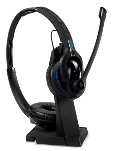 EPOS IMPACT MB Pro 2 UC ML, двусторонняя беспроводная гарнитура Bluetooth, подставка и Bluetooth USB-адаптер в комплекте (Sennheiser MB PRO 2 UC ML, 506046) (1000567)