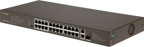 IP-COM F1126P-24-250W Коммутатор неуправляемый PoE, 26 портов, 26x100 Мбит/ с, 2x1 Гбит/ с, SFP 1x1 Гбит/ с, PoE 24х30 Вт