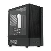 Корпус без блока питания/ Case HSPD M332, Mesh Mini-tower, Black, TG, 0.4 SPCC, no fans, mATX, mITX, 160/ 285/ 170mm, 1x2.5", 1x3.5", 4xPCI, 1xUSB-A 3.0, 1xUSB-A 1.0, 387x197x325mm (M332-TGBK)