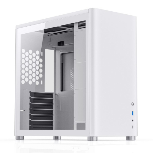 Корпус JONSBO D40 White без БП, боковая панель из закаленного стекла, mini-ITX, micro-ATX, ATX, белый