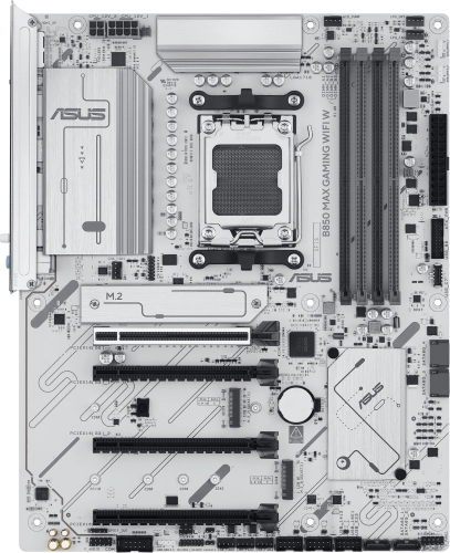 Материнская плата ASUS B850 MAX GAMING WIFI W, AM5, B850, 4*DDR5, 4*SATA, 3*M.2, 5*USB 3.2, 2*USB 2.0, Type-C, 5*PCIx16, DP+HDMI, ATX; 90MB1M10-M0EAY0 фото 3