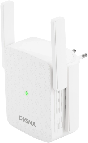 Повторитель беспроводного сигнала Digma D-WR400 AC1200 10/ 100BASE-TX/ Wi-Fi белый фото 2
