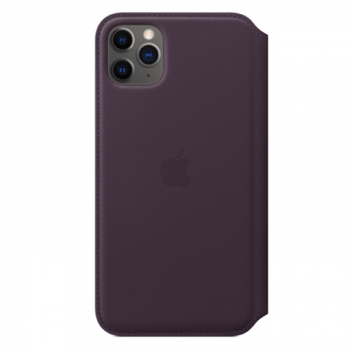 Чехол Apple для iPhone 11 Pro Max Leather Folio кожанный спелый баклажан (MX092ZM/A)