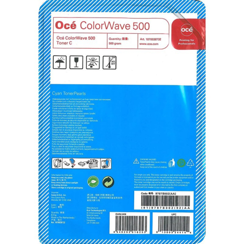 Тонер-картридж/ Oce ColorWave 500 Cyan, 500г (9787B002)