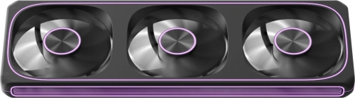 Вентилятор для корпуса Formula V Line AIR FUSION 3 BK, 360x120x28mm, ARBG 3pin + PWM 4pin, 500-1800 RPM, 34.95 DBA MAX, HYDRO BEARING фото 3