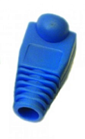 Защитные колпачки для кабеля 6,0мм cat.5, на соединение коннектора с кабелем, синий, 100 шт. в пачке (TWT-BO-6.0-BL/100)