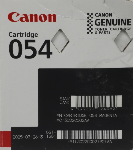 Картридж лазерный Canon 054M 3022C002/003 пурпурный бар.в компл. (1200стр.) для Canon MF645Cx/MF643Cdw/MF641Cw/LBP623Cdw/621Cw фото 2