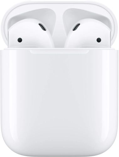 Гарнитура вкладыши Apple AirPods 2 A2032,A2031,A1602 белый беспроводные bluetooth в ушной раковине (MV7N2CH/ A) (MV7N2CH/A)
