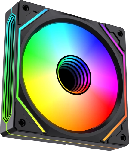 Вентилятор для корпуса Bloody BD-CF120ARGB5 LCD ARGB 120х120x25 черный 4-pin 26дБ (BD-CF120ARGB5-BK) Ret фото 6