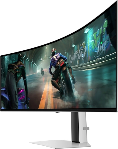 Монитор Samsung 49 Odyssey OLED G9 S49DG910SIXCI серебристый OLED LED 32:9 HDMI полуматовая HAS 250cd 178гр/ 178гр 5120x1440 144Hz DP USB 12.9кг (LS49DG910SIXCI) фото 4
