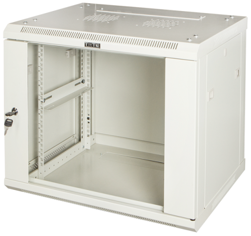 Шкаф настенный серии Pro, 4U 600x450, стеклянная дверь (TWT-CBWPG-4U-6X4-GY)