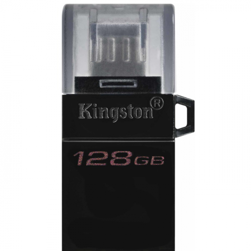 Флеш накопитель Kingston 128GB DataTraveler microDuo 3 G2 Micro-USB 3.2 Gen 1 Black (DTDUO3G2/128GB)