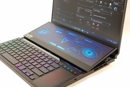 Ноутбук ASUS ROG Zephyrus Duo GX650RW-LO120X 16 LCD 2560x1600, AMD Ryzen 9 6900HX 3.3GHz, 32Gb RAM, 1Tb SSD, RTX 3070 Ti-8Gb, Win11Pro, черный (90NR0931-M00750) фото 4