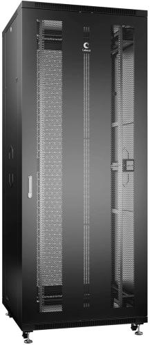 Шкаф коммутационный Cabeus (ND-05C-42U80/80-BK) напольный 42U 800x800мм пер.дв.перфор. задн.дв.перфор. 800кг черный 700мм 2055мм IP20 сталь