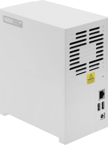Сетевое хранилище без дисков/ SMB QNAP TS-233 NAS 2 HDD trays. ARM 4-core Cortex-A55 2.0GHz, ram 2 GB (max), 1x1GbE, 2xUSB 2.0 port,1xUSB 3.2 Gen 1 фото 2