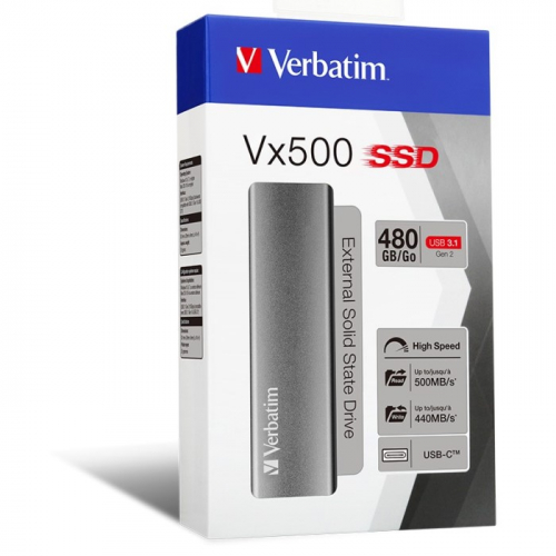 Внешний SSD Verbatim VX500 480 Гб (047443) фото 3