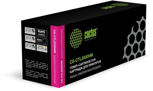 Картридж лазерный Cactus CS-CTL2000HM CTL2000HM пурпурный (3500стр.) для Pantum CM2200FDW/CP2200DW с чипом