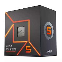 Процессор AMD RYZEN 5 7600 BOX (Raphael, 5nm, C6/ T12, Base 3,8GHz, Turbo 5,1GHz, RDNA 2 Graphics, L3 32Mb, TDP 65W, SAM5) (100-100001015BOX)