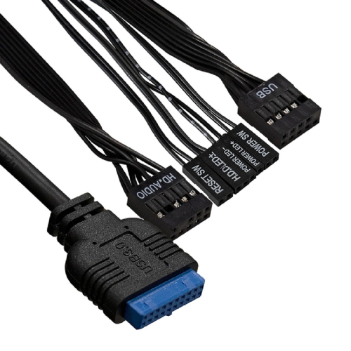 Exegate EX291270RUS Корпус Desktop ExeGate MI-301U-300 (mATX/ mini-ITX, 1U-F300S 4см, 1*USB+1*USB3.0, аудио, черный) фото 3