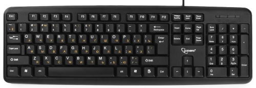 Клавиатура Gembird KB-8320U-BL, черный, USB, 104 клавиши (KB-8320U-BL)