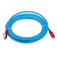 Кабельная сборка Hyperline PC-LPM-STP-RJ45-RJ45-C5e-5M-LSZH-BL Патч-корд F/UTP, экранированный, Cat.5е (100% Fluke Component Tested), LSZH, 5м, синий
