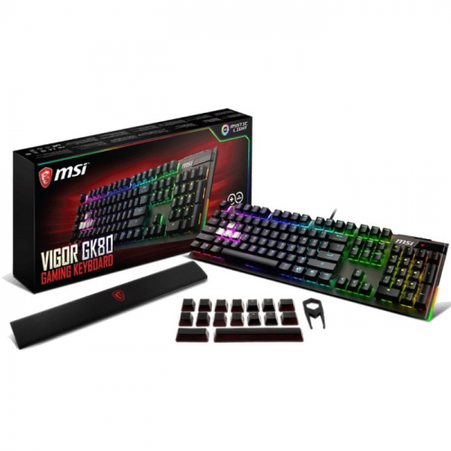 Клавиатура MSI Vigor GK80 Wired, RGB, USB, Black (VIGOR GK80 CR RU) фото 4