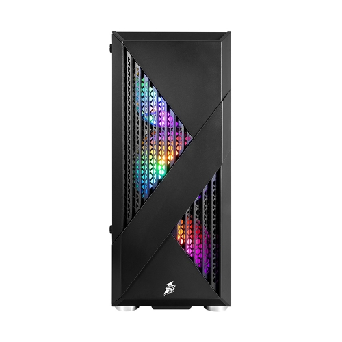 1STPLAYER Корпус FIREROSE F3-A Black / ATX, TG / 4x120mm LED fans inc. / F3-A-BK-4F1 фото 2