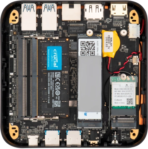 Компьютер IRU Tactio 525 Ryzen 7 6800H (3.3) 16Gb SSD512Gb 680M Windows 11 Pro GbitEth WiFi BT 120W черный (2113231) фото 9