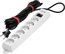 Сетевой фильтр Pilot S 7м (6 розеток) белый (коробка) (015) (015#!!!)