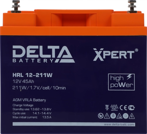 Батарея для ИБП Ippon HRL12-211W Delta Xpert 12В 45Ач (HRL 12-211W) фото 4