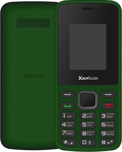 Мобильный телефон Xenium X175 зеленый моноблок 1.77 128x160 Nucleus GSM900/ 1800 MP3 (CTX175GN/00)