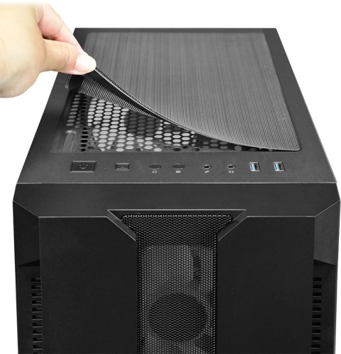 Chieftec Hunter, ATX Gaming case, w/Glass, 4xRGB fan (GS-01B-OP) фото 12