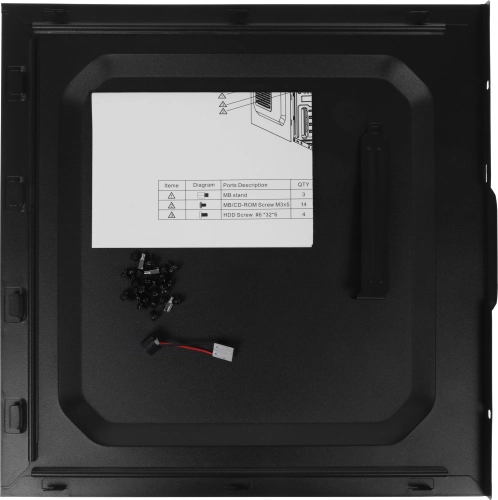 Корпус LinkWorld VC-13M071 М0 черный без БП mATX 1x80mm 1x120mm 2xUSB2.0 audio фото 7