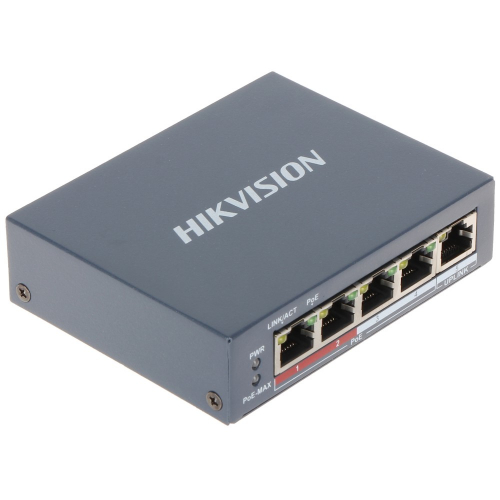 Коммутатор Hikvision DS-3E0105P-E(B) фото 2