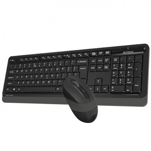 Клавиатура + мышь A4Tech Fstyler FG1010, Wireless, 2.4G, USB, 1200-1600-2000dpi, 4But, Multimedia (FG1010 GREY) фото 4
