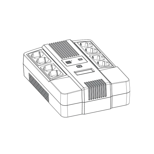 Источник бесперебойного питания Powerman UPS Brick 850 PLUS (6188712)
