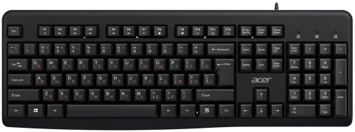 Клавиатура Acer OKW500 черный USB Multimedia (ZL.KBDEE.01T) кабель 1.8м
